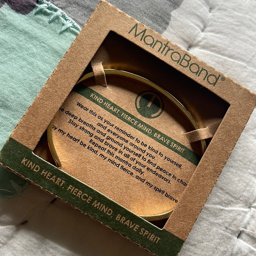 MantraBand “kind heart, fierce mind, brave spirit”